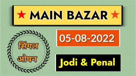 main bazar matka target|Main Bazar .